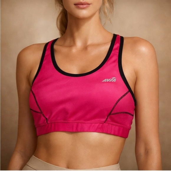 Avia Other - Avia Women's Vibrant Hot Pink Racerback Sports Bra High-Impact Size Medium